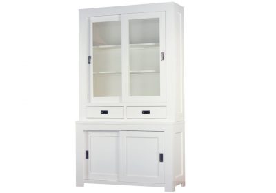 winkelkast strak 125cm RAL9010 LAATSTE